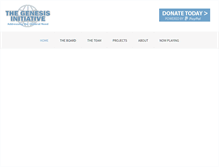 Tablet Screenshot of genesisinitiative.org